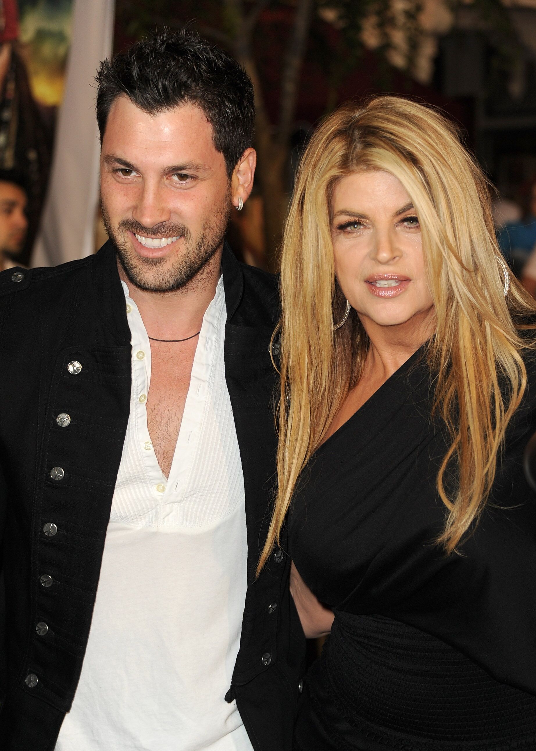  Maksim Chmerkovskiy and actress Kirstie Alley arrive at premiere of Walt Disney Pictures' "Pirates of the Caribbean: On Stranger Tides" held at Disneyland | Getty Images