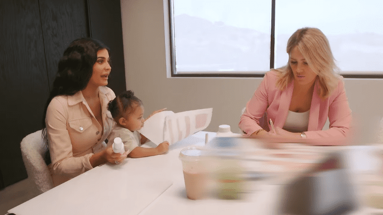 Stormi joined mom in her meeting. | Source: YouTube/Kylie Jenner