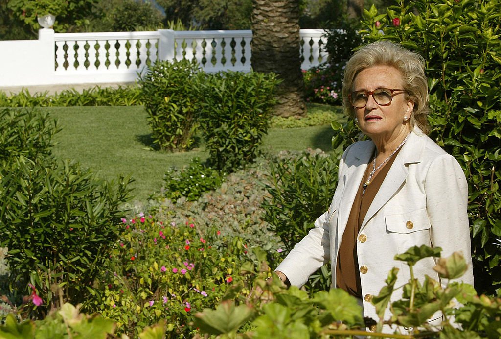 Bernadette Chirac le 11 octobre 2003 au Maroc. l Source : Getty Images