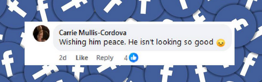 A fan comments on Bruce Willis' appearance on his recent outing in Southern California, on a Facebook post, dated September 16, 2024 | Source: Facebook/DailyMail