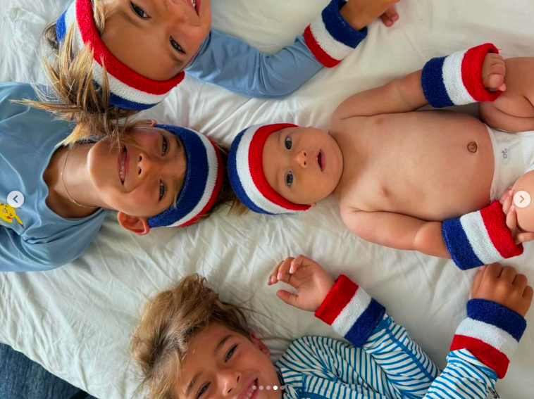 All four of Nicole and Michael Phelps' sons posing for a picture, posted on July 11, 2024 | Source: Instagram/m_phelps00