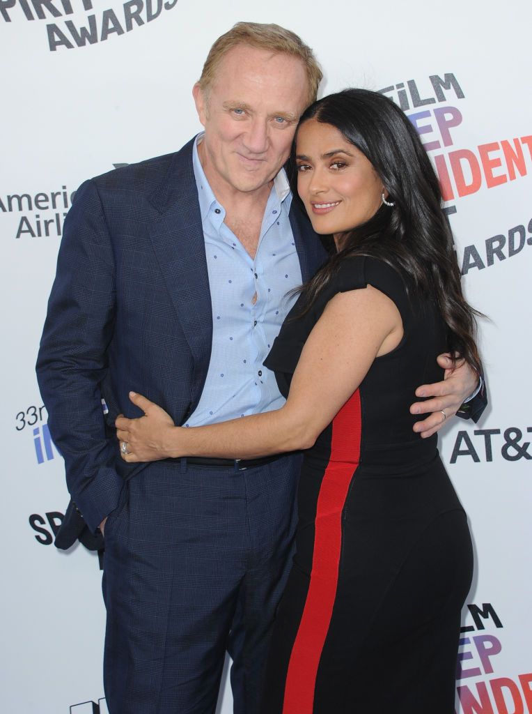 François-Henri Pinault and Salma Hayek at the 2018 Film Independent Spirit Awards in Santa Monica, California | Source: Getty Images