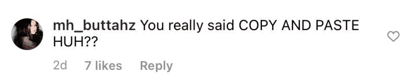 A screenshot of a fan's comment on Christopher Meloni's post on his instagram page | Photo: instagram.com/chris_meloni/