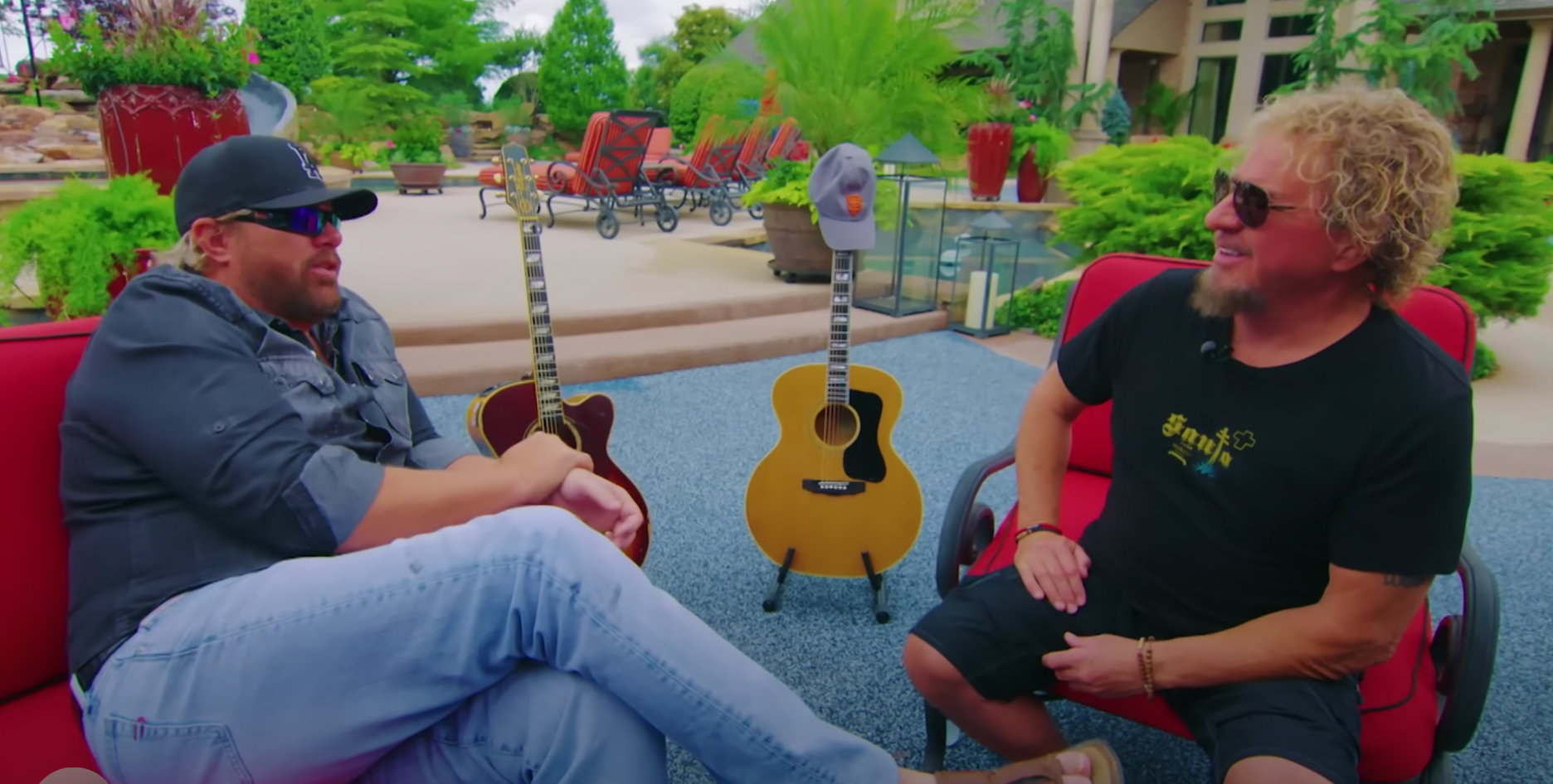 A view of Toby Keith's home in the background | Source: YouTube/AXS TV
