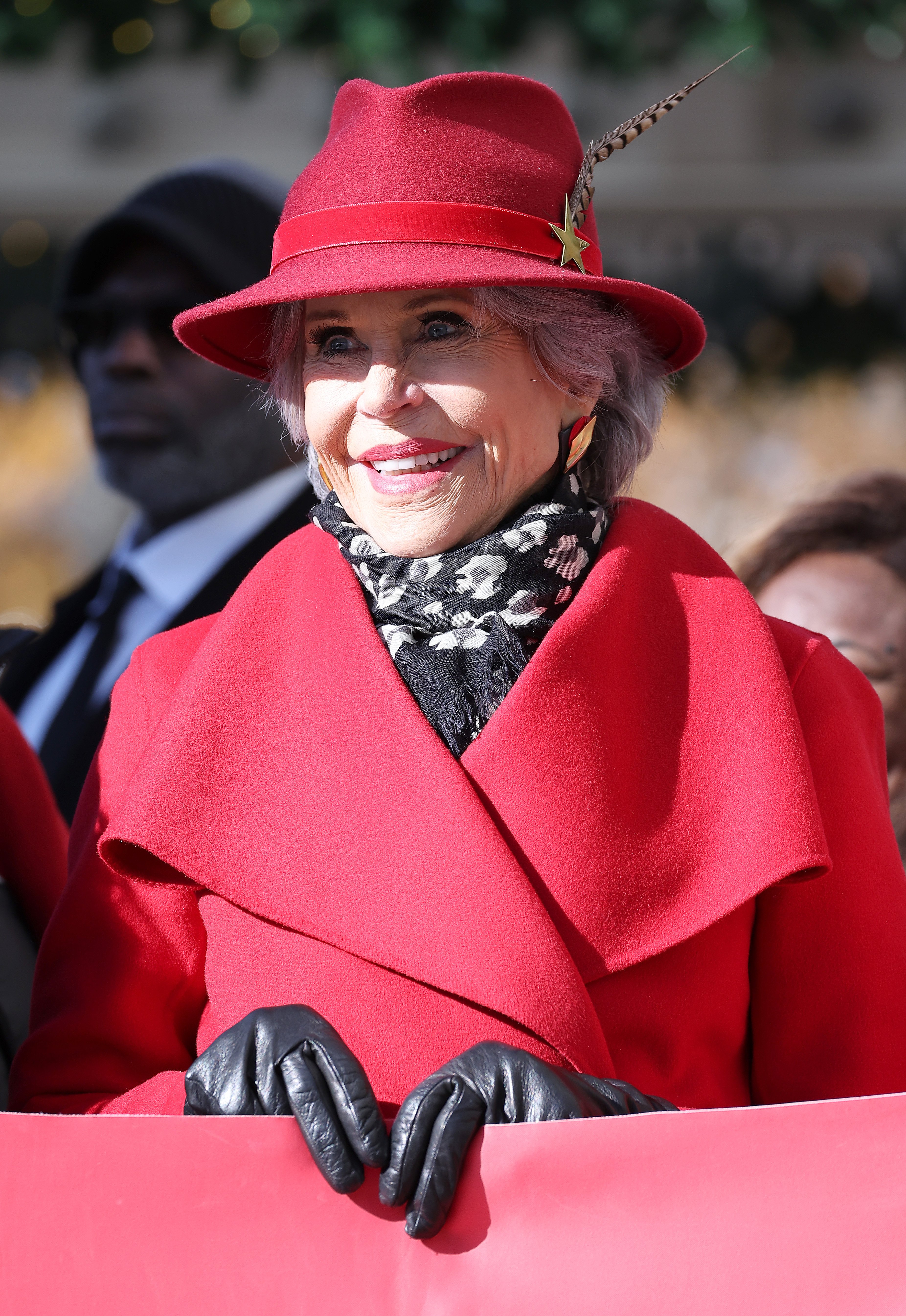 Jane Fonda hosts Fire Drill Fridays at a rally in Freedom Plaza on December 2, 2022, in Washington, DC. | Source: Getty Images