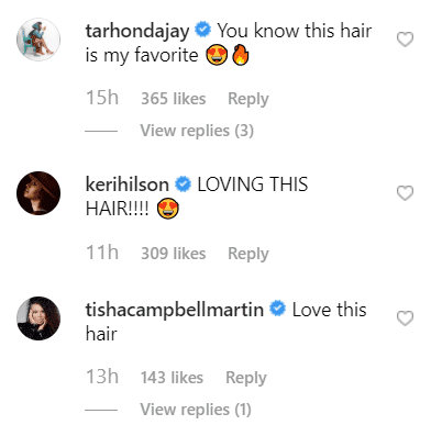 Comments on tarajiphenson/Instagram/ Source: Instagram/tarajiphenson