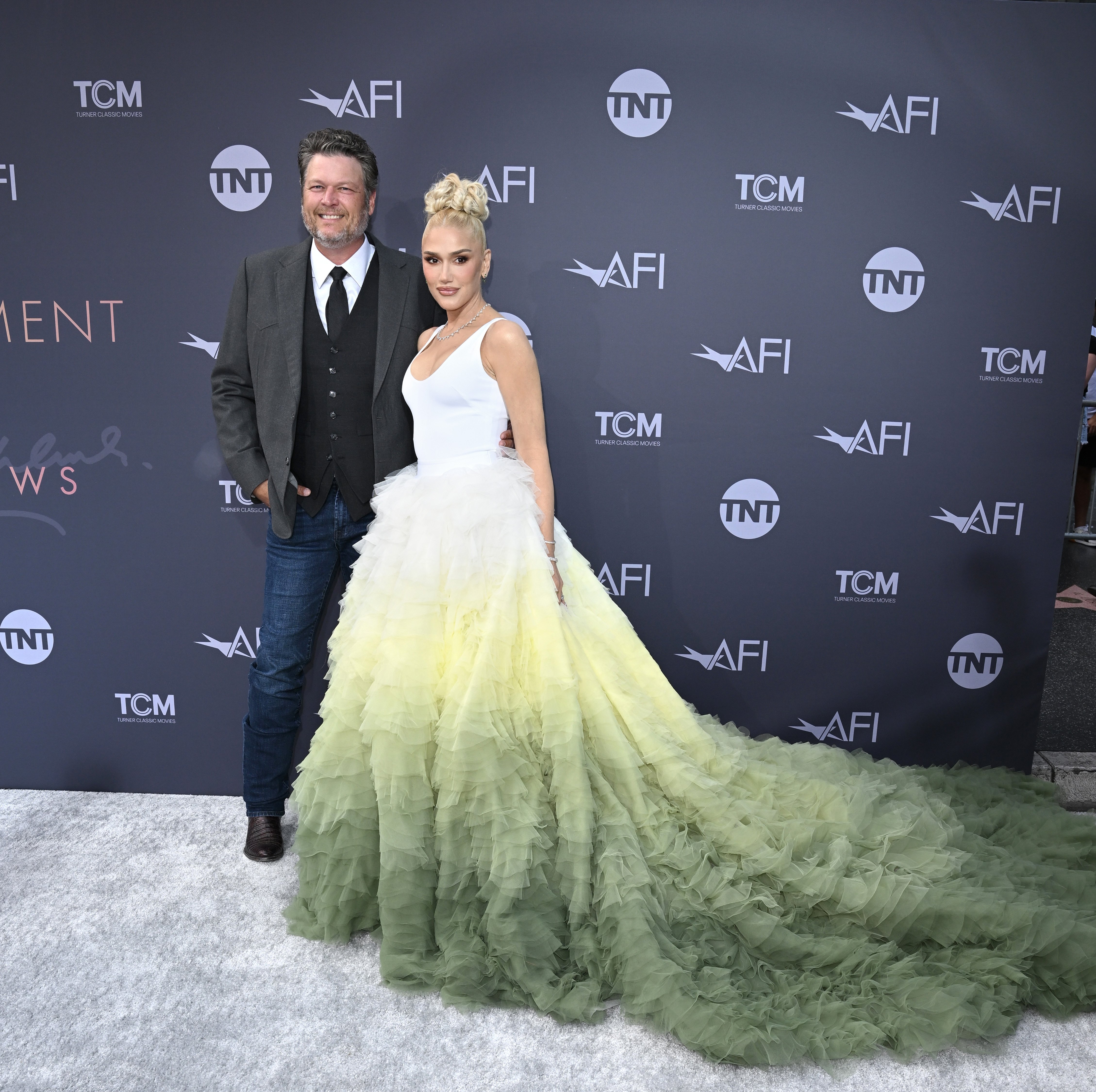 Blake Shelton and Gwen Stefani attend the 48th AFI Life Achievement Award Gala Tribute celebrating Julie Andrews at Dolby Theatre on June 09, 2022 in Hollywood, California. | Source: Getty Images
