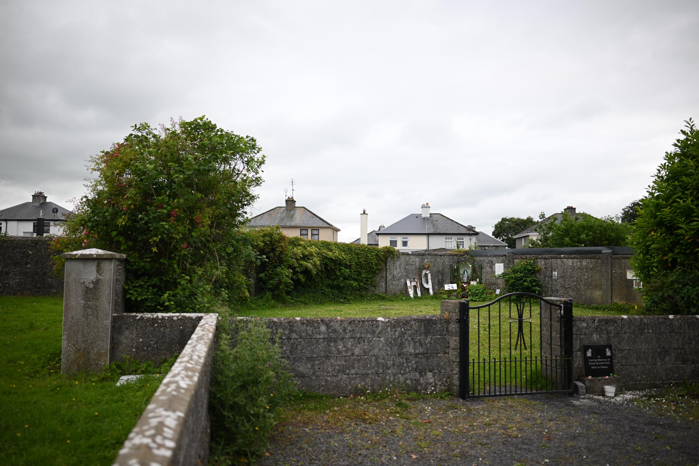 A distant shot of the remembrance garden on the former site of the Bon Secours Mother and Baby home can be seen on June 15, 2025, in Tuam, Ireland | Source: Getty Images