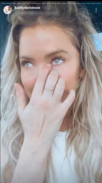 Kaitlyn Bristowe crying as she opened up about her upcoming performance on "DWTS" | Photo: Instagram/kaitlynbristowe