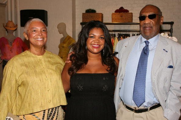Camille Cosby, Evin Cosby and Bill Cosby attend the launch of the PB&Caviar store on August 7, 2008, in New York City. | Source: Getty Images