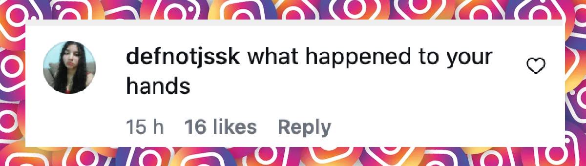 A social media follower expresses concern over Kelly Osbourne's appearance, dated February 2, 2026 | Source: Instagram/kellyosbourne