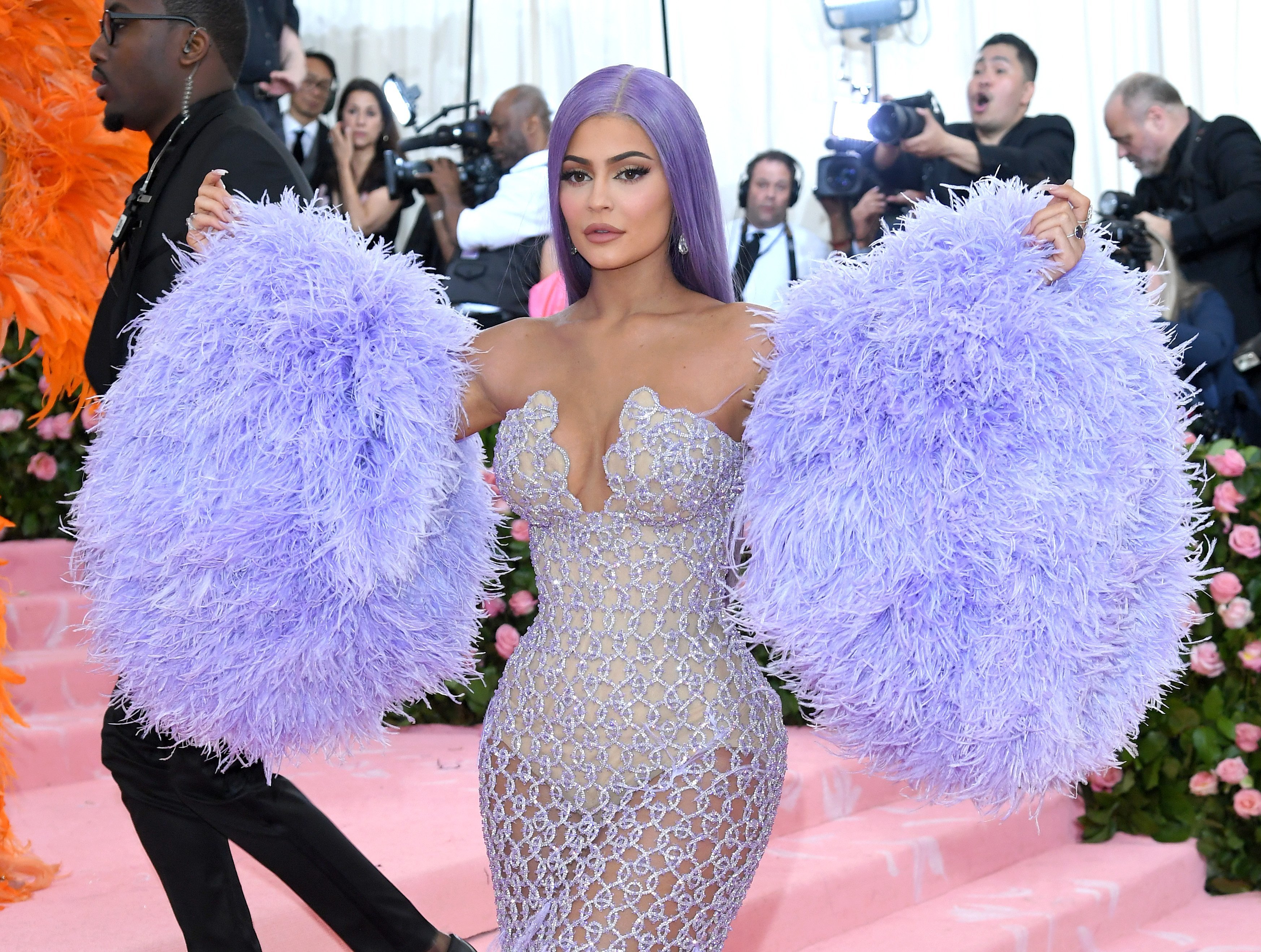 Kylie Jenner arrives for the 2019 Met Gala celebrating Camp: Notes on Fashion at The Metropolitan Museum of Art on May 06, 2019, in New York City. | Source: Getty Images.
