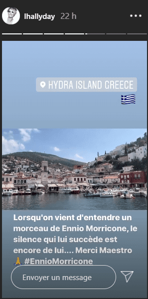 Story de Laeticia Hallyday montrant les belles endroits en Grèce. | Photo : Story Instagram / lhallyday
