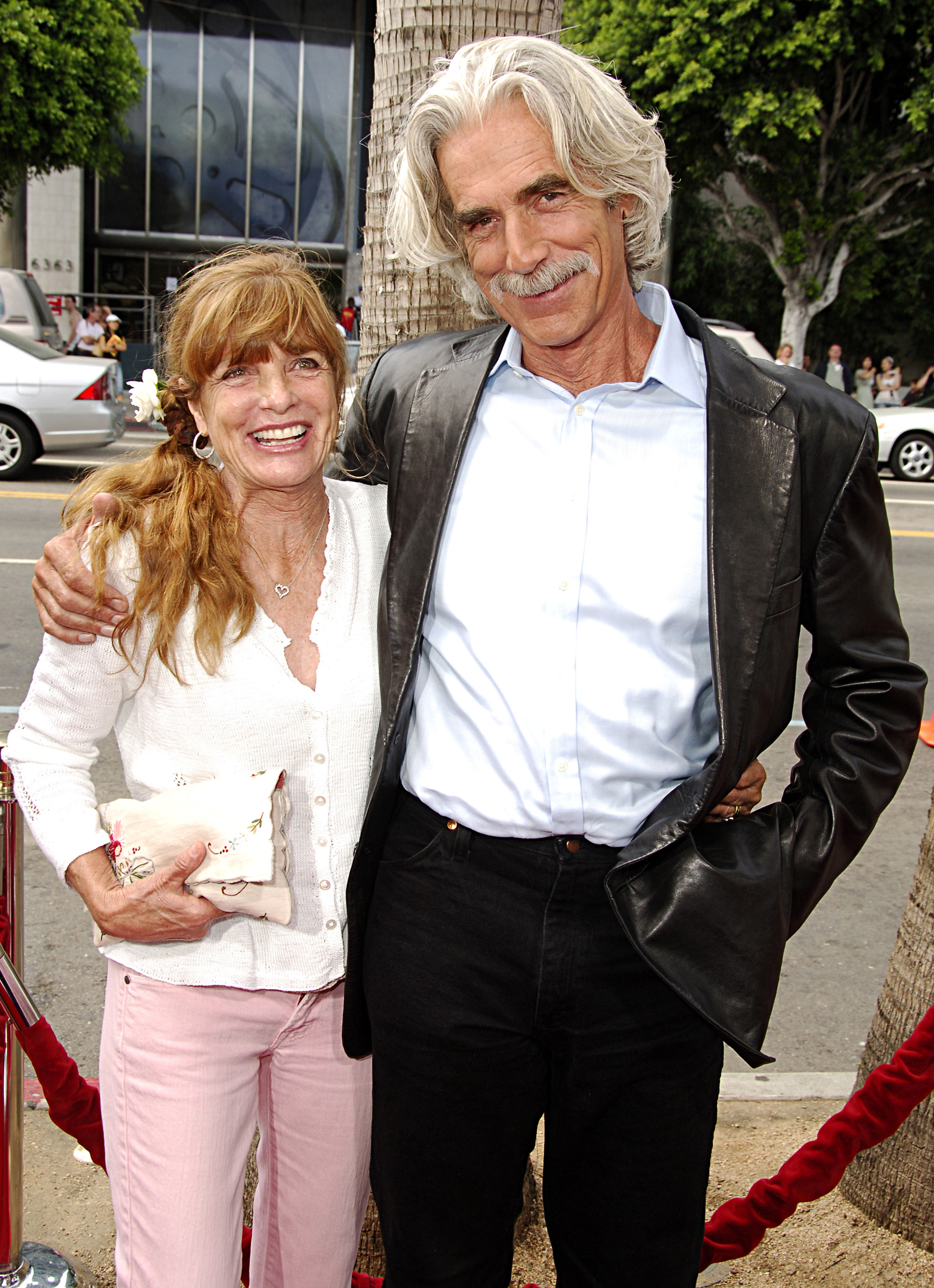 Katherine Ross and Sam Elliott during the "Barnyard" world premiere in Hollywood, California, on July 30, 2006 | Source: Getty Images