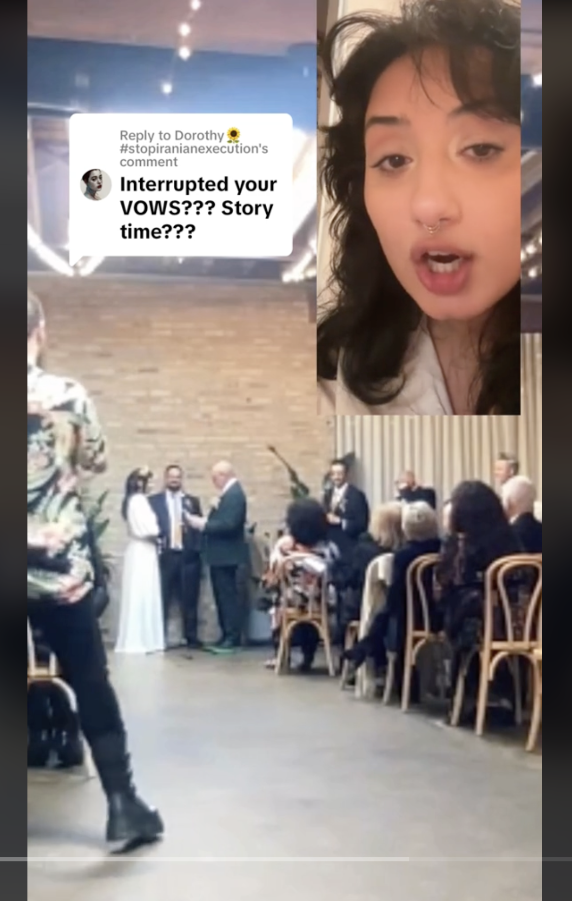 Stasia shared video footage from her wedding day, showing her husband and other guests, including her MIL, as seen in a video dated October 19, 2023 | Source: TikTok/stasiasvcks