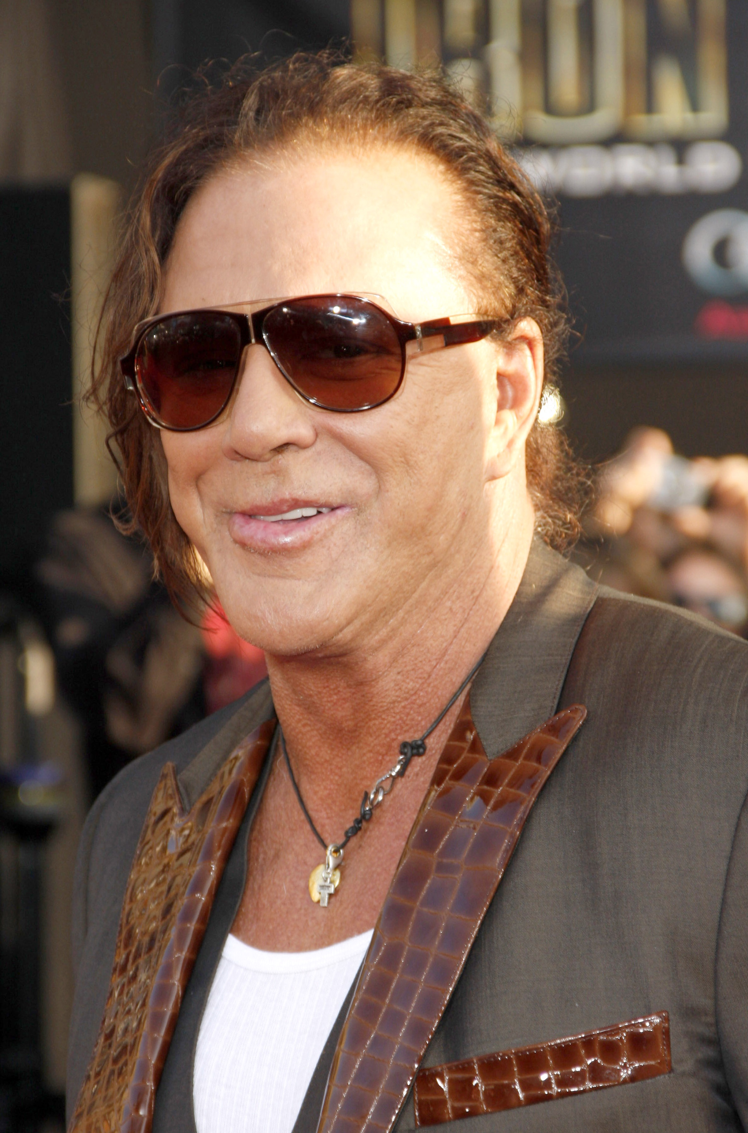 Mickey Rourke at the world premiere of "Iron Man 2," 2010 | Source: Getty Images
