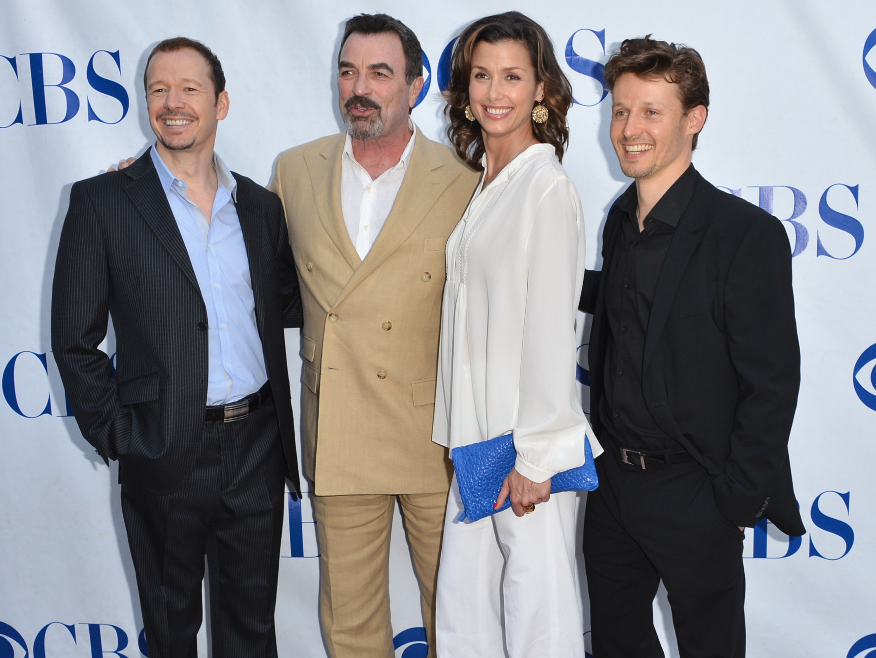Actors Donnie Wahlberg, Tom Selleck, Bridget Moynahan and Will Estes arrive to a screening and panel discussion of CBS's "Blue Bloods" at Leonard H. Goldenson Theatre on June 5, 2012 in North Hollywood, California | Photo: Getty Images