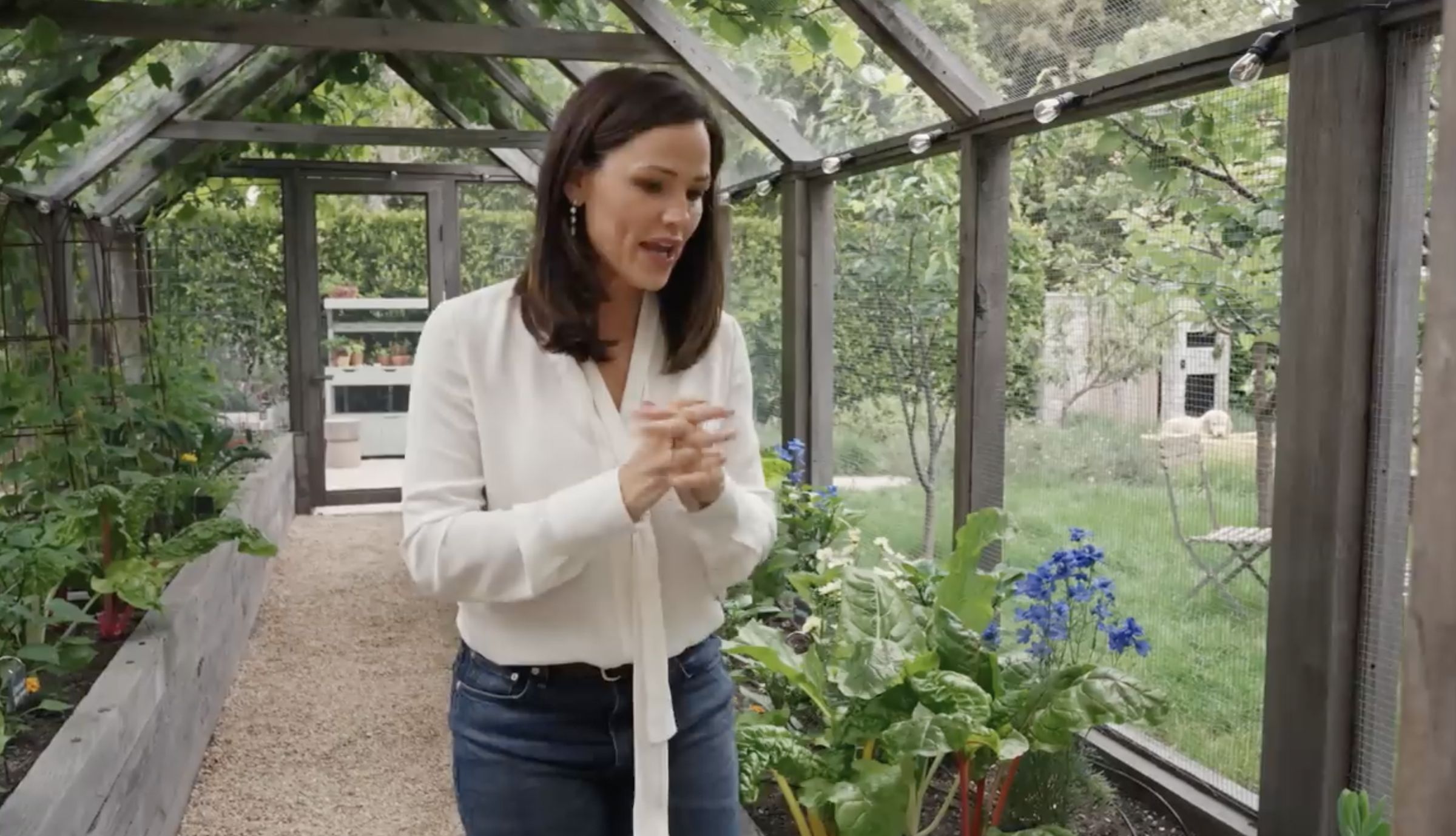 Inside Jennifer Garner's vegetable house from a post dated September 3, 2024. | Source: YouTube/Architectural Digest