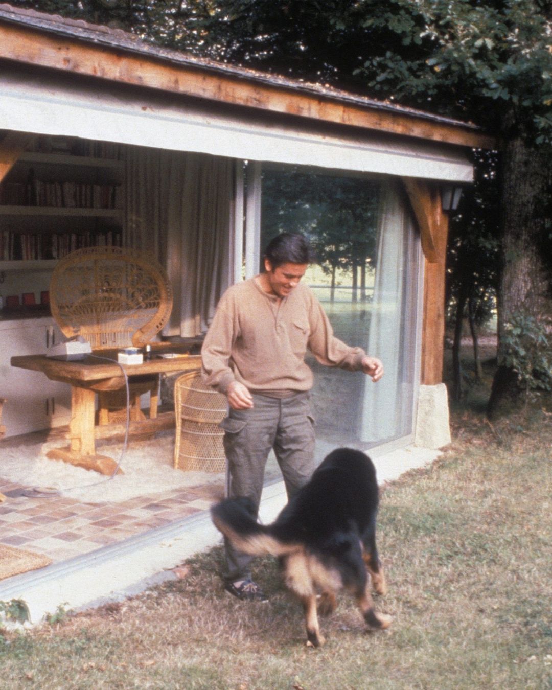 Alain Delon at his home La Brulerie, in Douchy, central France from an Instagram post dated, August 18, 2024 | Source: Instagram/vanityfairfrance/