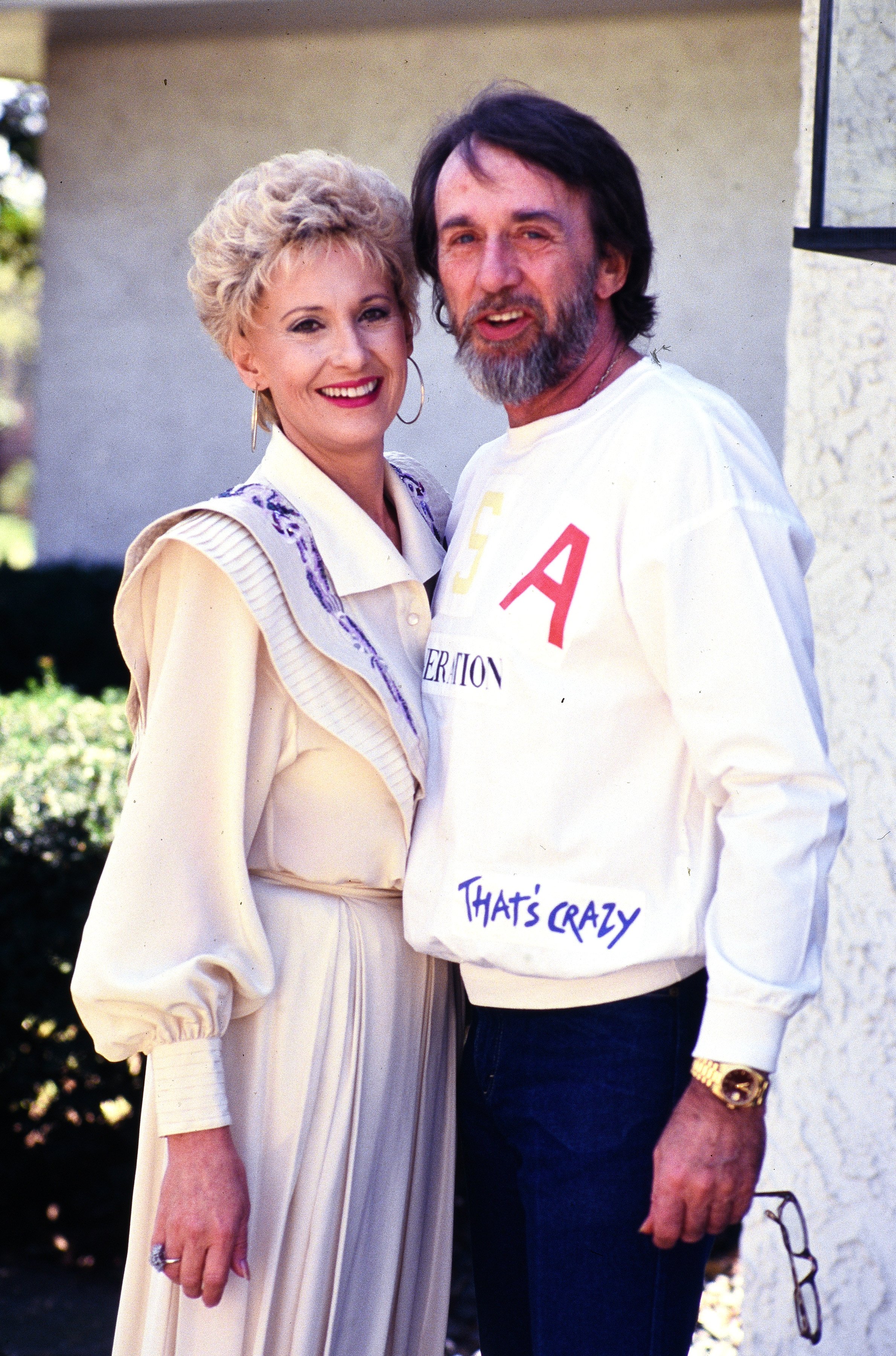 Tammy Wynette at her home with her 5th husband George Richey in Nashville, Tennessee. | Source: Getty Images