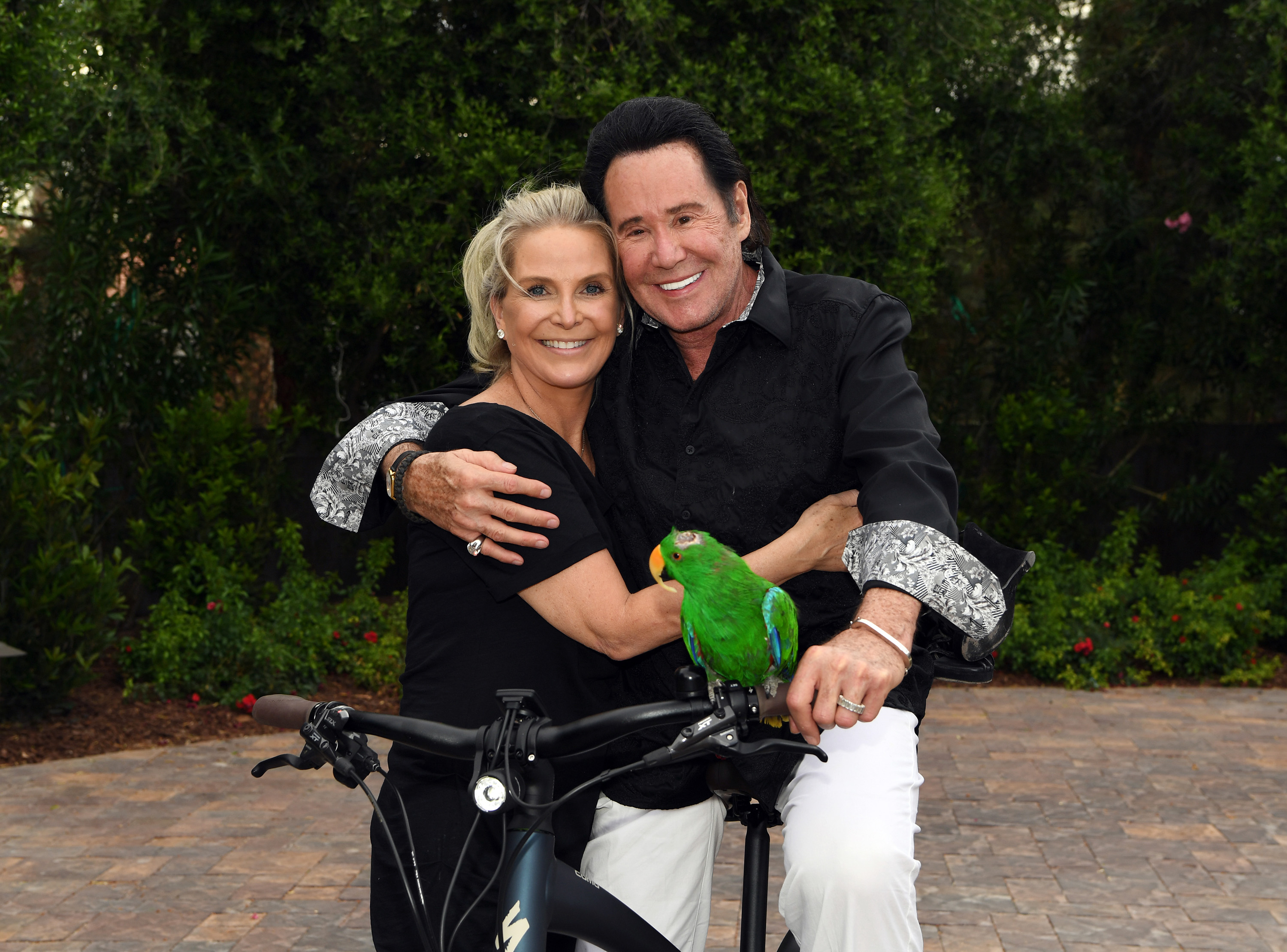 Kathleen Newton and Wayne Newton pose for a photo at their home on May 22, 2020, in Las Vegas, Nevada | Source: Getty Images