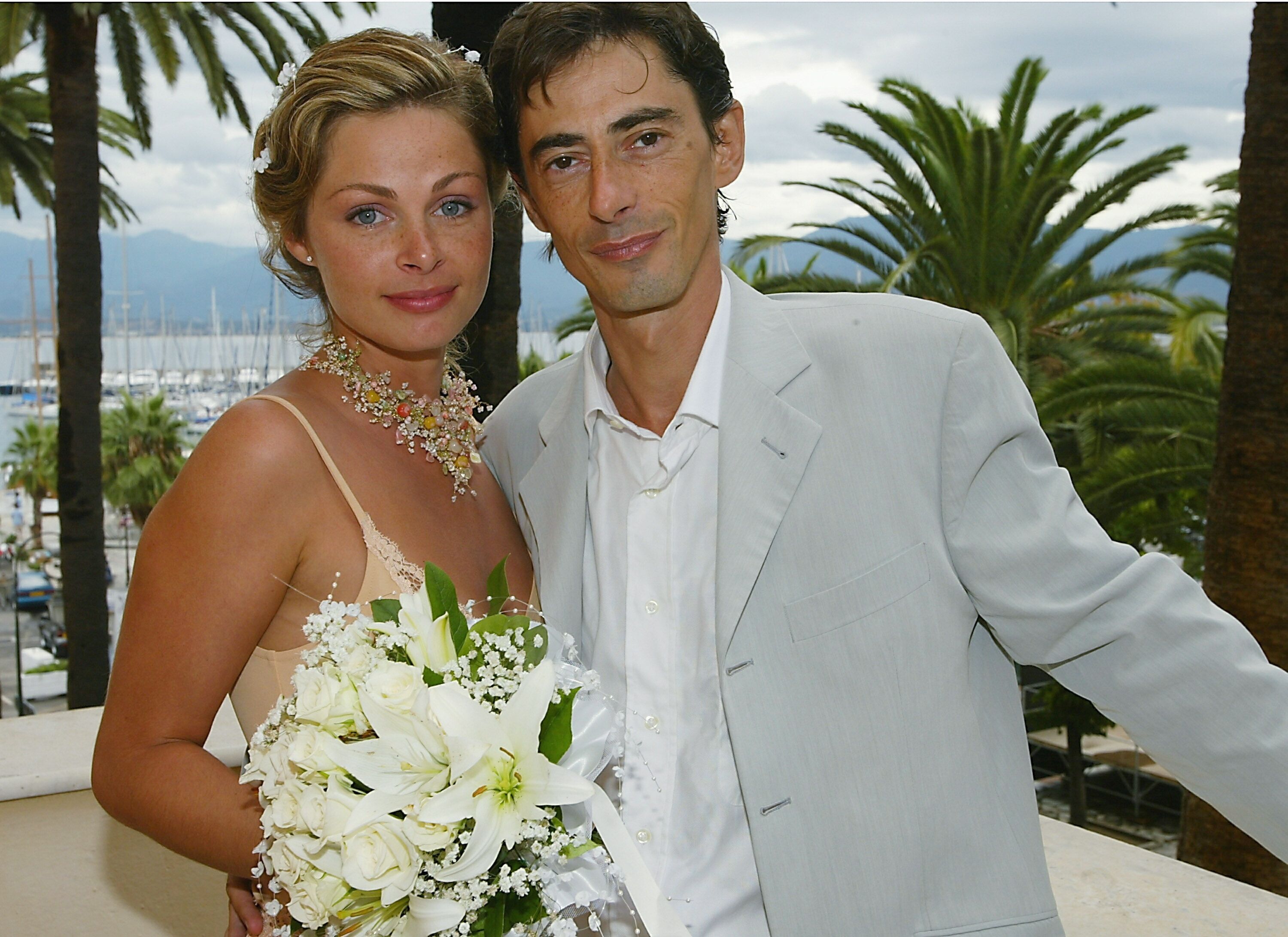 Macha Polikarpova et Philippe Vecchi le jour de leur mariage. l Source : Getty Images