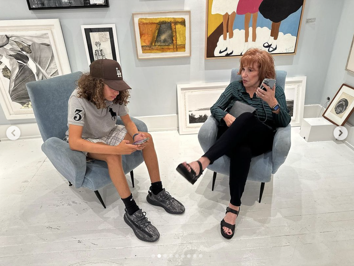 Joy Behar with her grandson Luca Scotti, as seen in a photo dated August 27, 2023 | Source: Instagram/evebeharceramics