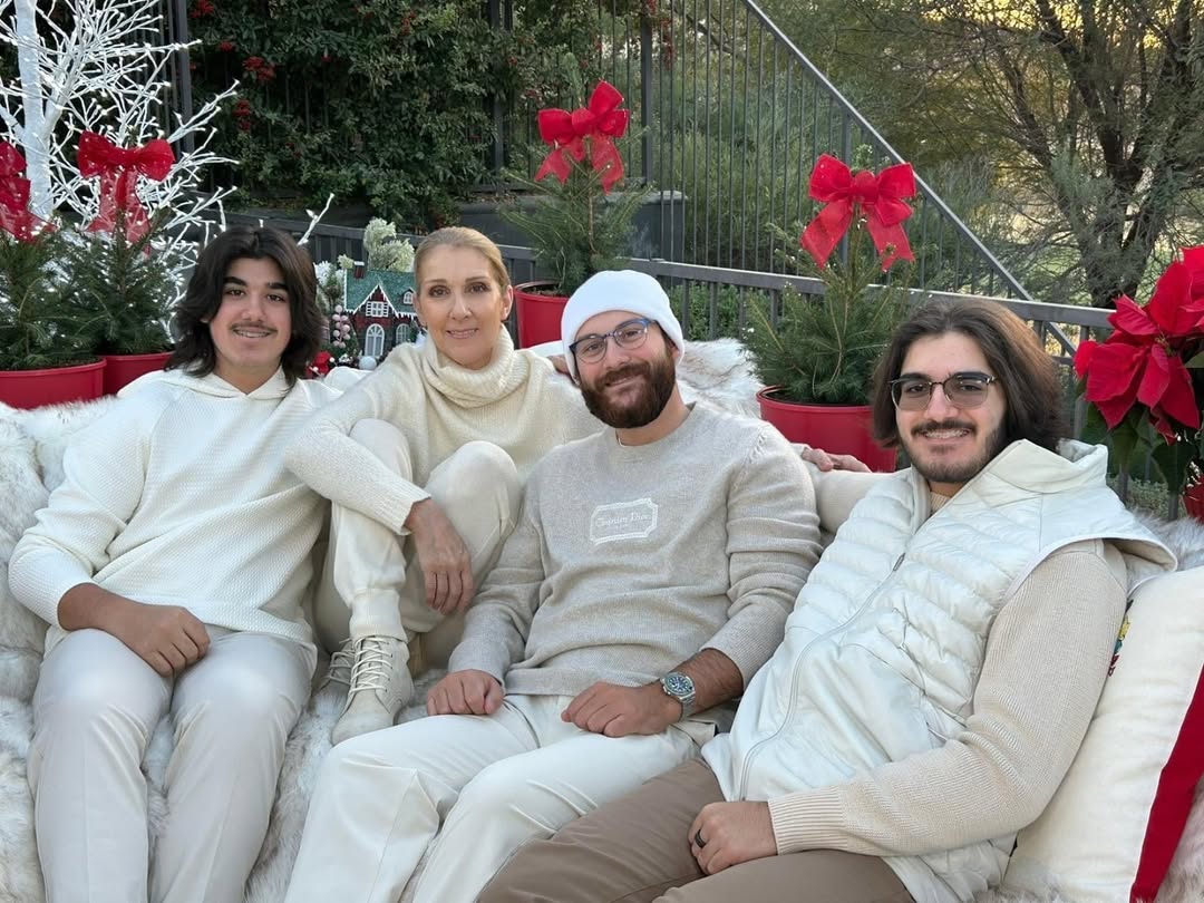 Céline Dion with her sons from a post dated January 15, 2025. | Source: Instagram/celinedion