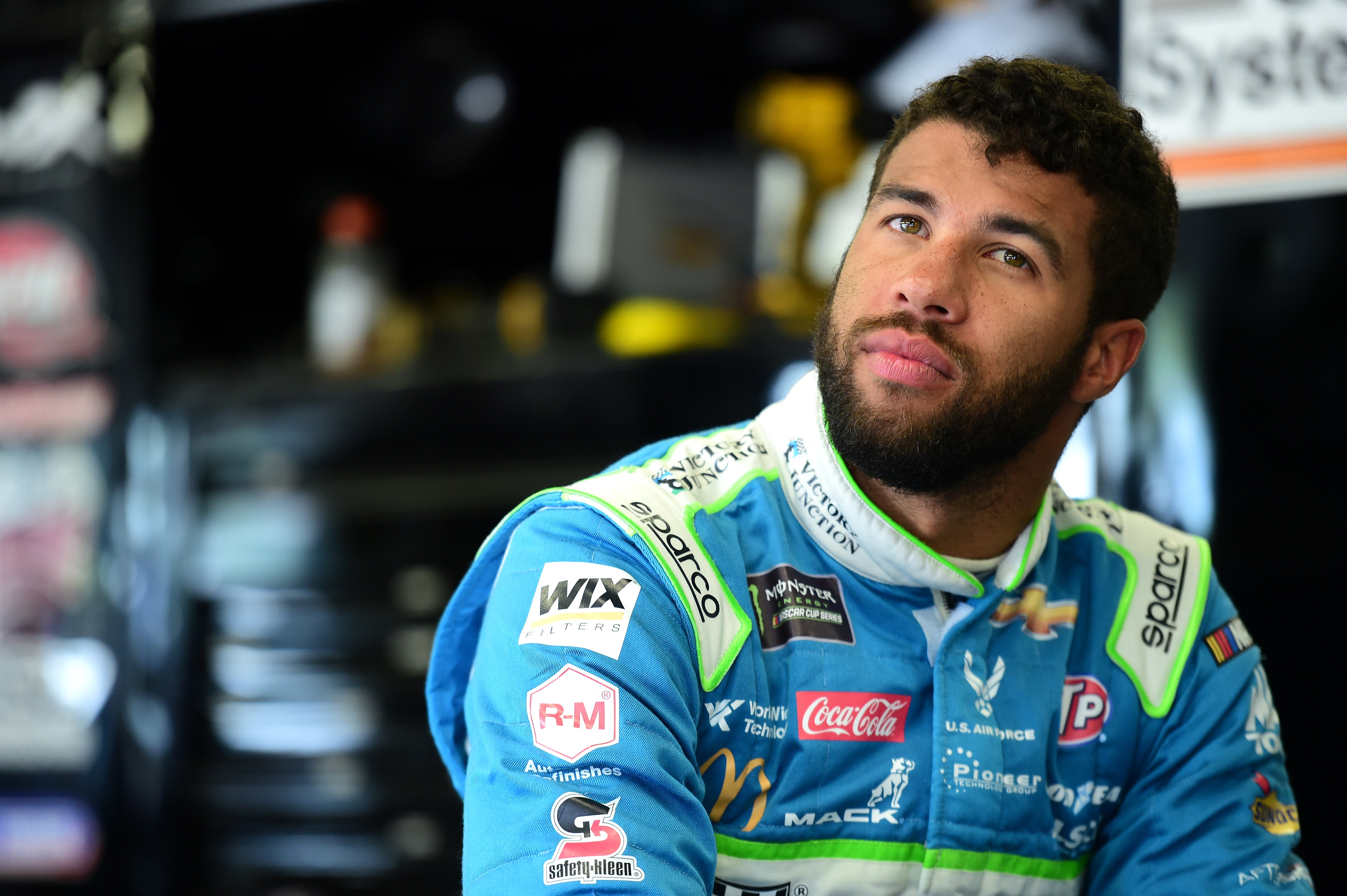 Bubba Wallace at New Hampshire Motor Speedway on July 20, 2019, in Loudon, New Hampshire. | Source: Getty Images. 