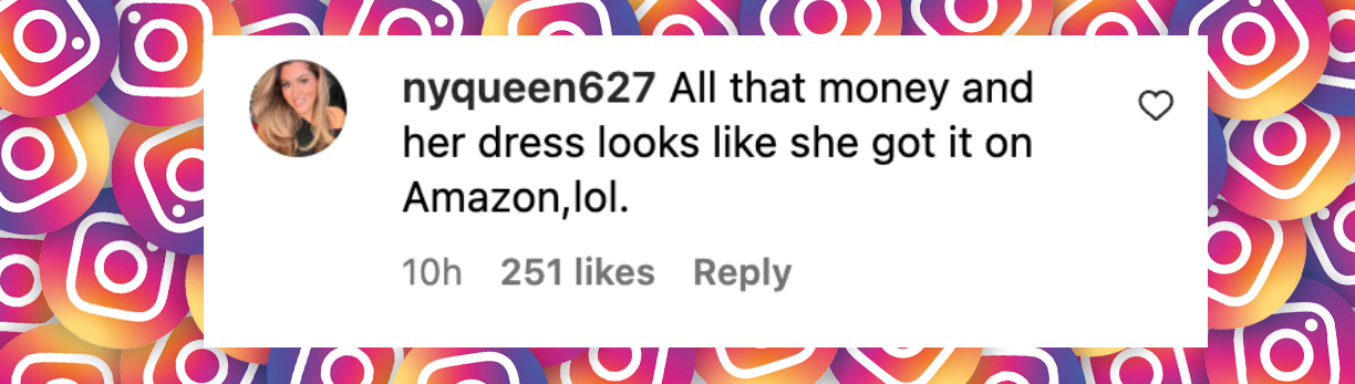 A netizen comment from a post dated June 27, 2025. | Source: Instagram/pagesix