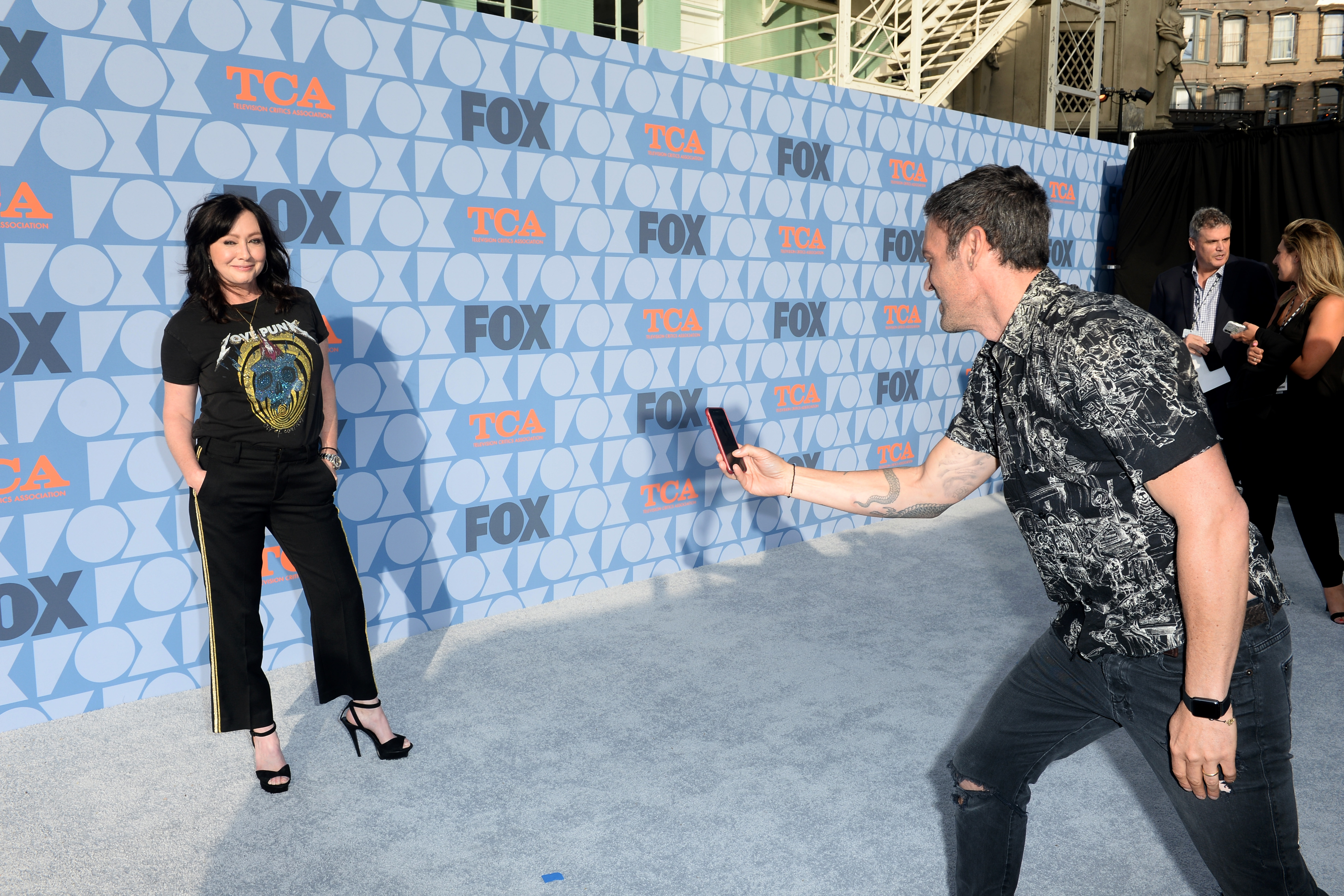 Shannen Doherty and Brian Austin Green arrive at FOX Summer TCA 2019 All-Star Party, at Fox Studios, on August 7, 2019 in Los Angeles, California.| Source: Getty Images