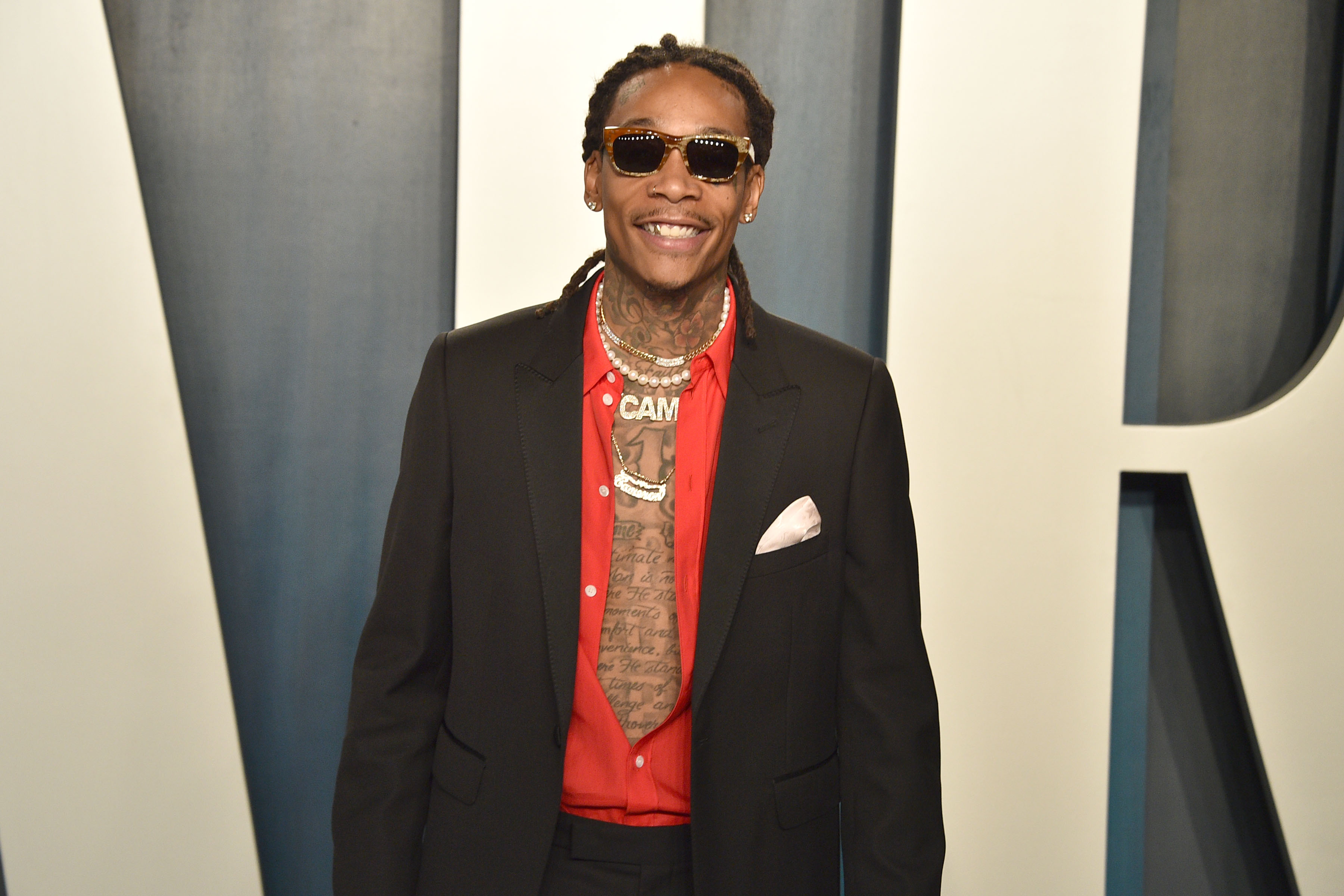 Wiz Khalifa at the 2020 Vanity Fair Oscar Party at Wallis Annenberg Center for the Performing Arts on February 9 in Beverly Hills, California. | Source: Getty Images