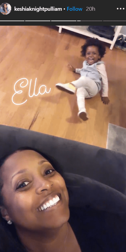 Keshia Knight Pulliam and her daughter Ella Grace playing and goofing around the house amid Coronavirus pandemic | Photo: Instagram/Keshiaknightpulliam 