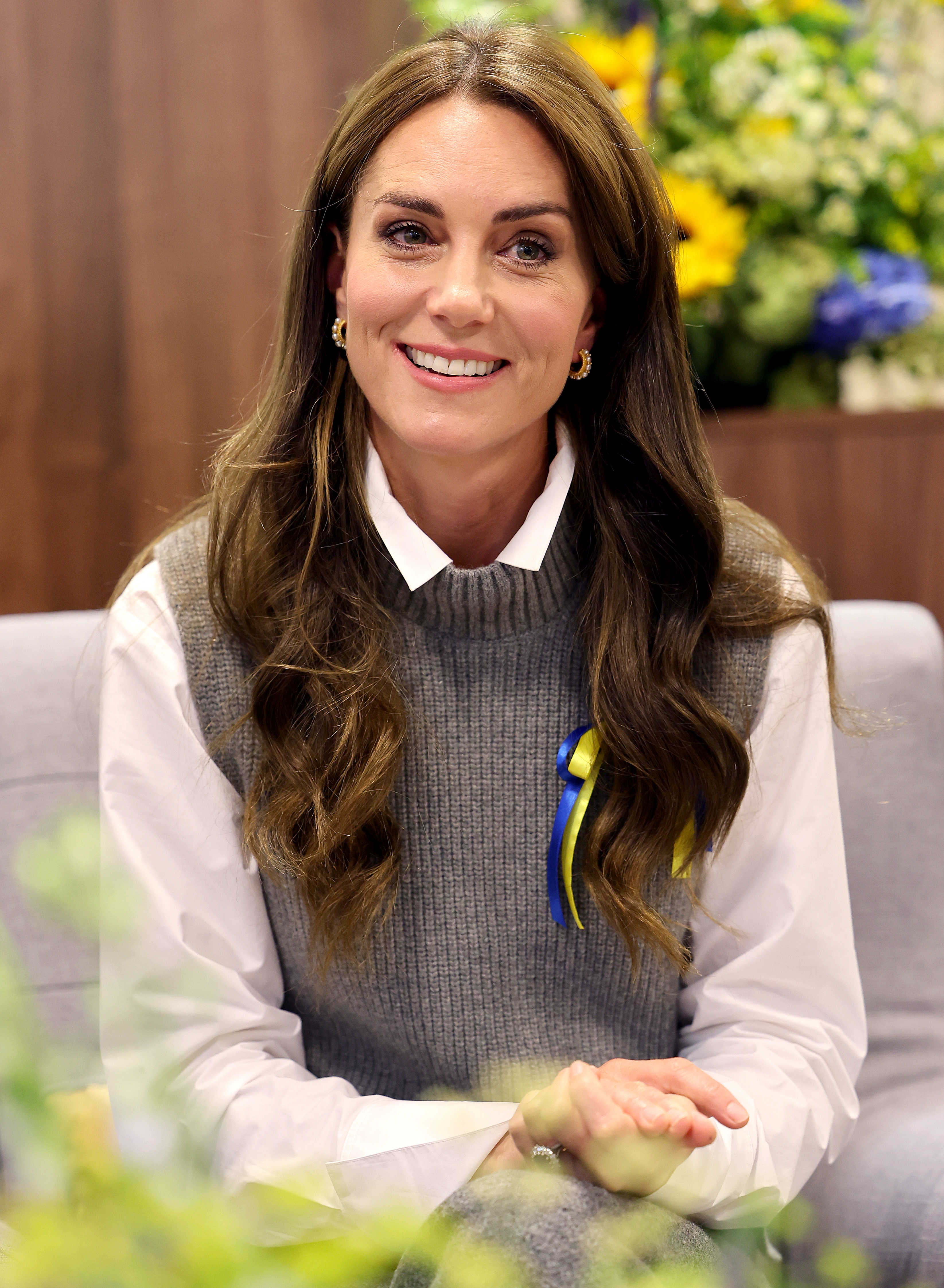 Kate Middleton during her visit to Vsi Razom Community Hub, in the Lexicon Shopping Centre, on October 4, 2023 in Bracknell, England. | Source: Getty Images
