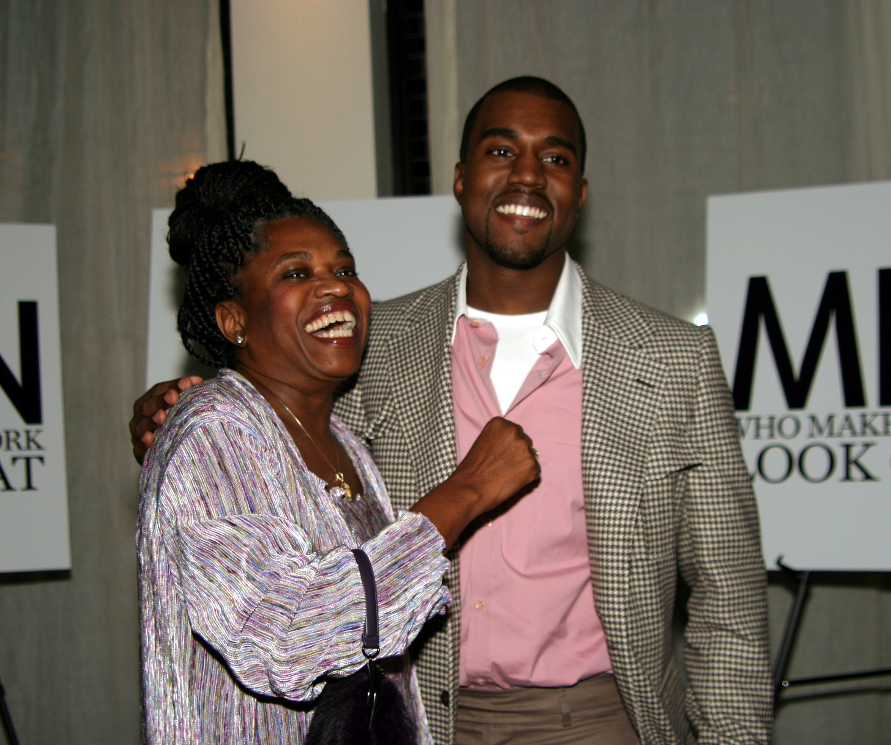 Kanye West and Donda West at the GQ Magazine celebrates BVLGARI's new Ergon Watch on October 20, 2004 | Source: Getty Images
