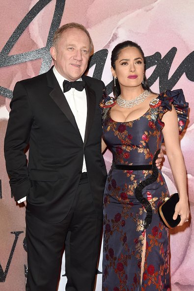 Actress Salma Hayek and husband Francois-Henri Pinault attend The Fashion Awards 2016 on December 5, 2016 in London, United Kingdom | Photo: Getty Images