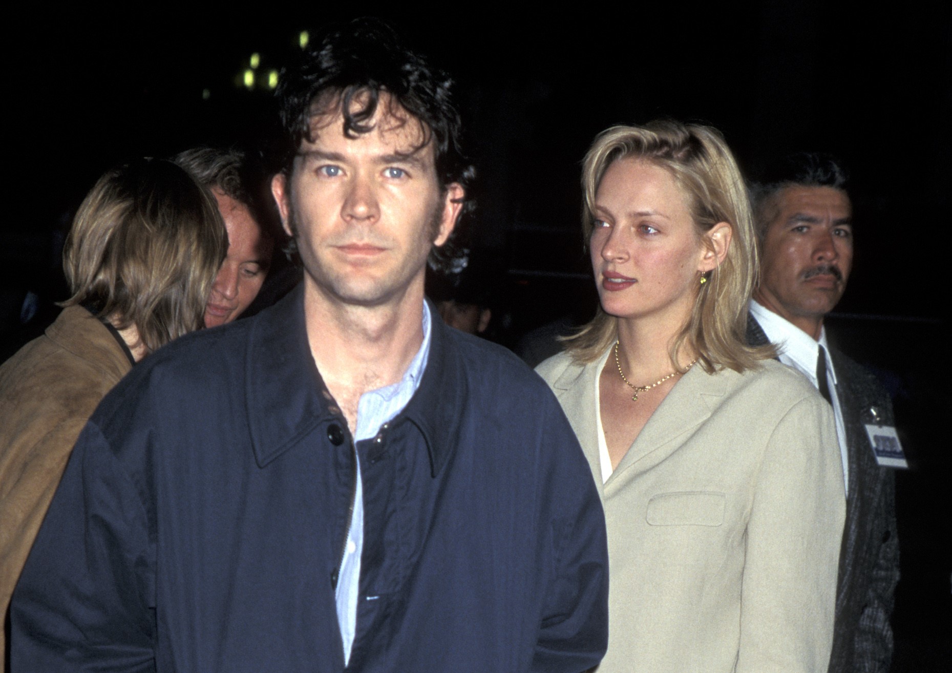 Timothy Hutton and Uma Thurman in 1995. | Source: Getty Images