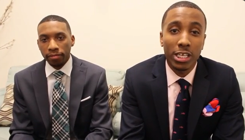 Broderick Harvey and Thabiti Stephens talk about their shoe brand in a video dated April 29, 2015 | Source: YouTube/@SteveTVShow