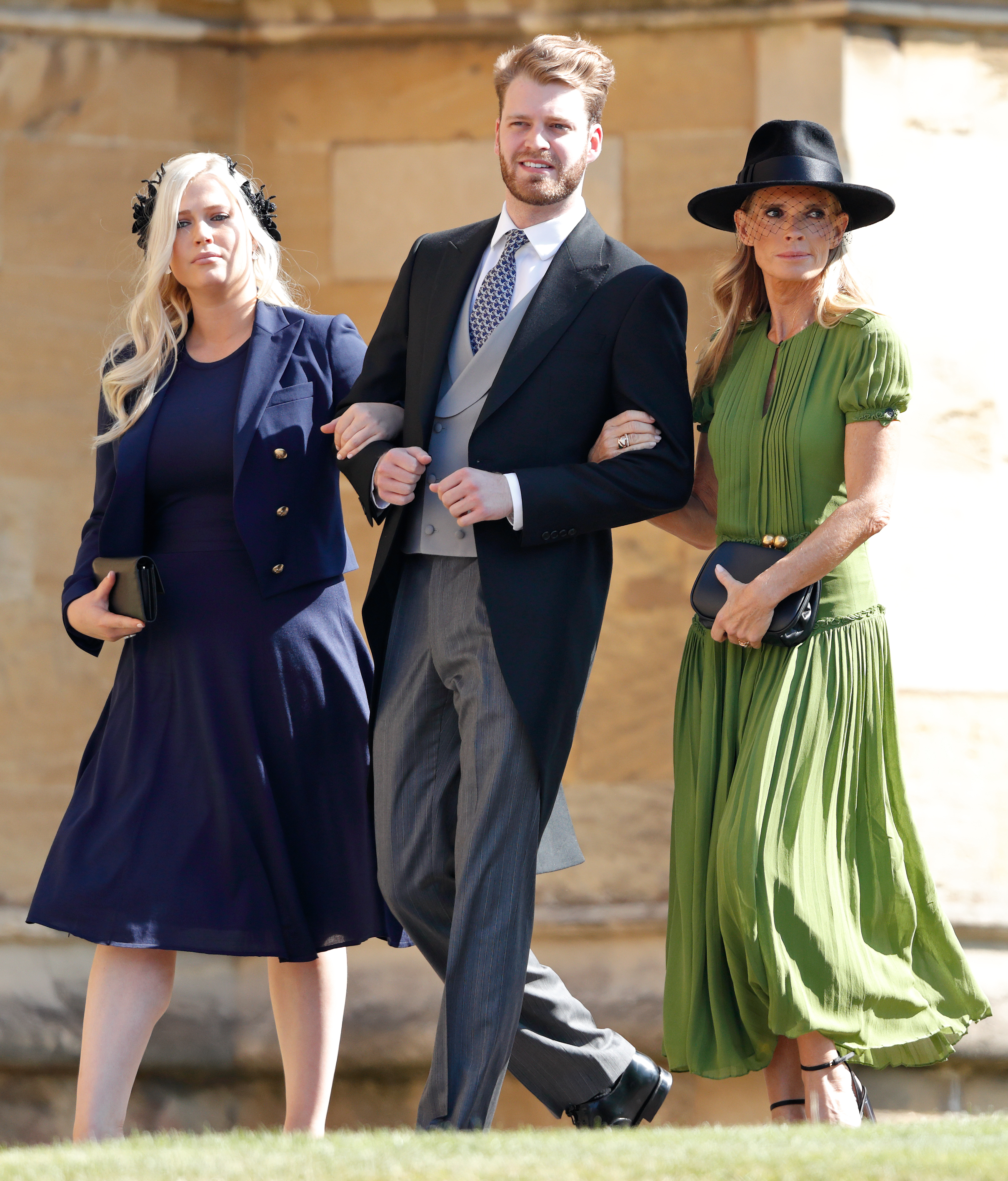Lady Eliza Spencer, Louis Spencer and Victoria Aitken attend the wedding of Prince Harry and Meghan Markle at St George's Chapel, Windsor Castle on May 19, 2018 in Windsor, England. | Source: Getty Images