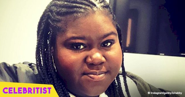 Gabby Sidibe rocks long braids and white tulle skirt in recent picture