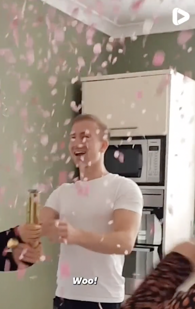 A man at his child's gender reveal party | Source: Source: tiktok.com/@itsgoneviral