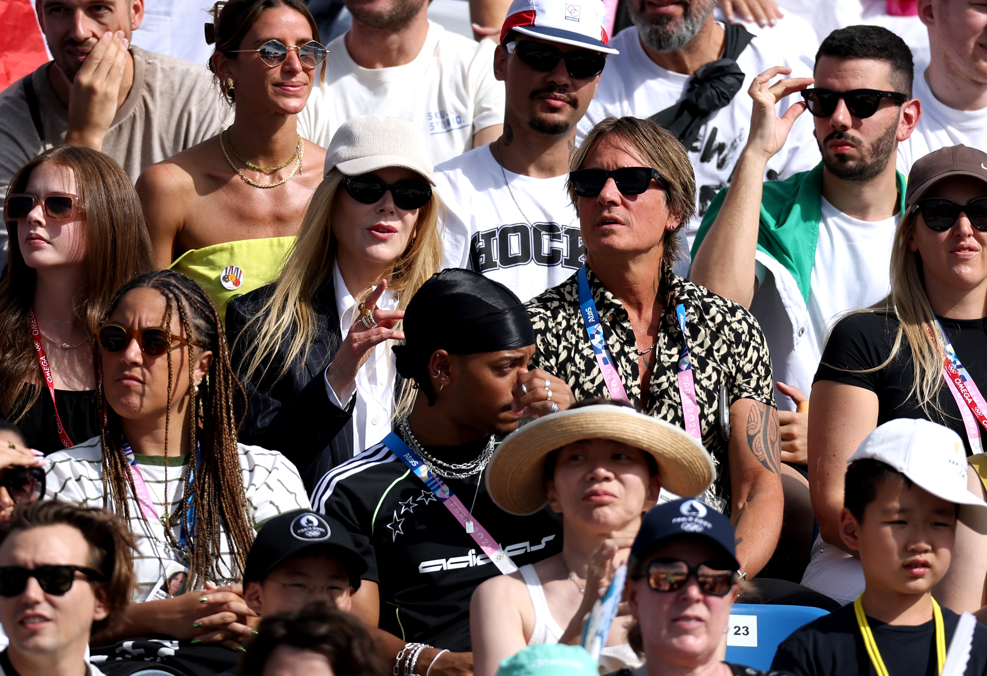 Nicole Kidman and her husband Keith Urban attend to the Olympic Games Paris 2024 at Place de la Concorde on July 28, 2024, in Paris, France. | Source: Getty Images