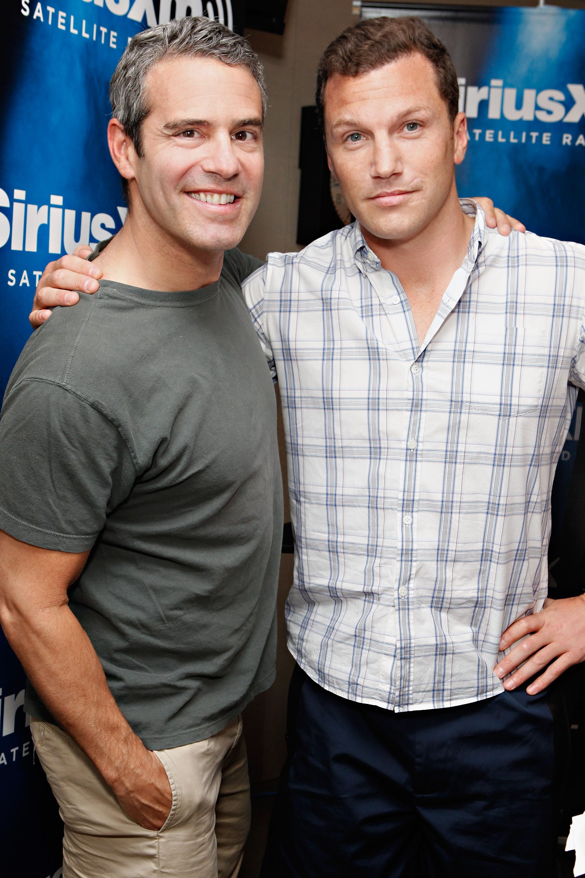 Andy Cohen and Sean Avery prior to his show “Andy Cohen is Most Talkative” at the SiriusXM Studio on June 21, 2012, in New York City | Source: Getty Images