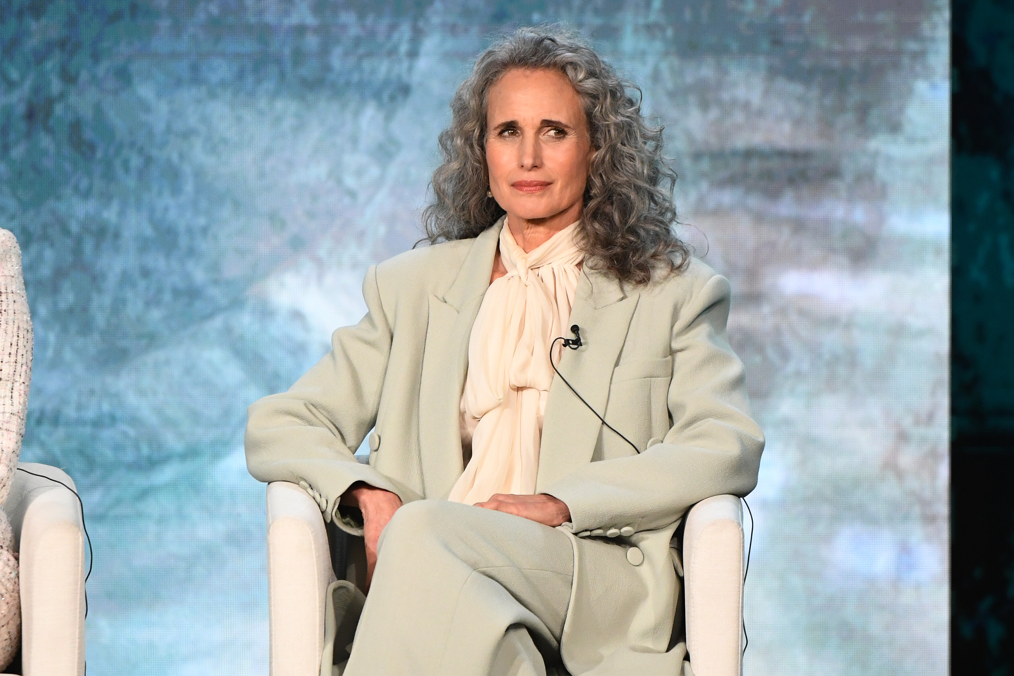 Andie MacDowell during the 2024 TCA Winter Press Tour on February 6, 2024 in Pasadena, California | Source: Getty Images