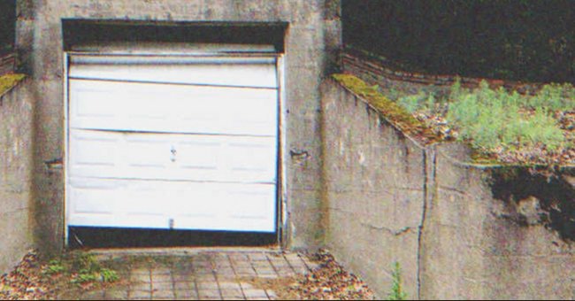 The little girl came to a halt at an abandoned garage. | Source: Shutterstock