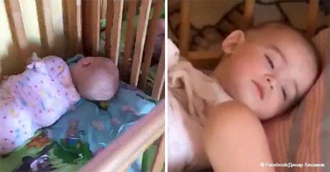 Woman shares dramatic video of babies with hands and legs tied up in a private nursery