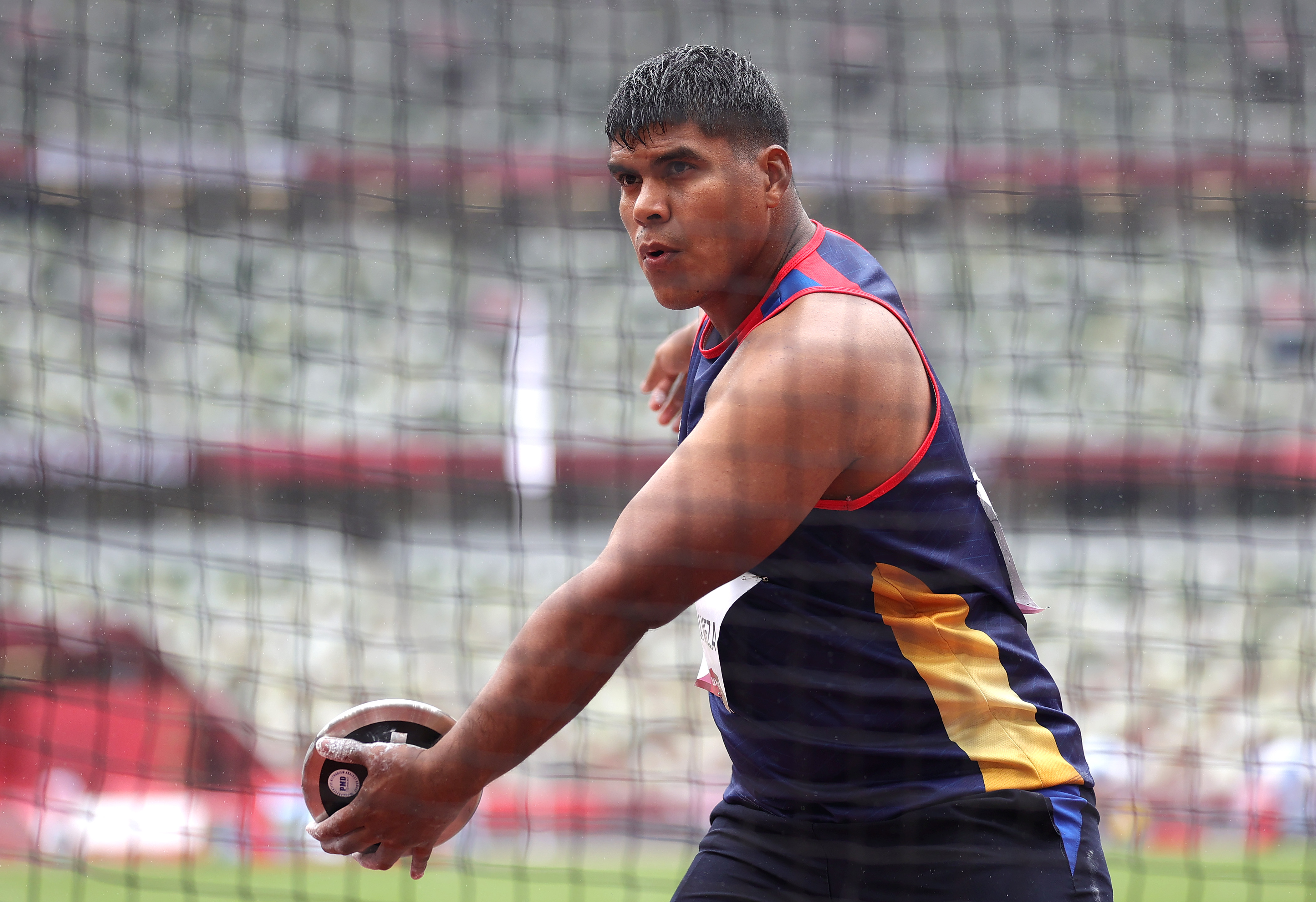 Edwars Alexander Varela Meza of Team Venezuela competes in the Men's Discus Throw - F37 Final on day 10 of the Tokyo 2020 Paralympic Games at the Olympic Stadium on September 03, 2021 in Tokyo, Japan | Source: Getty Images