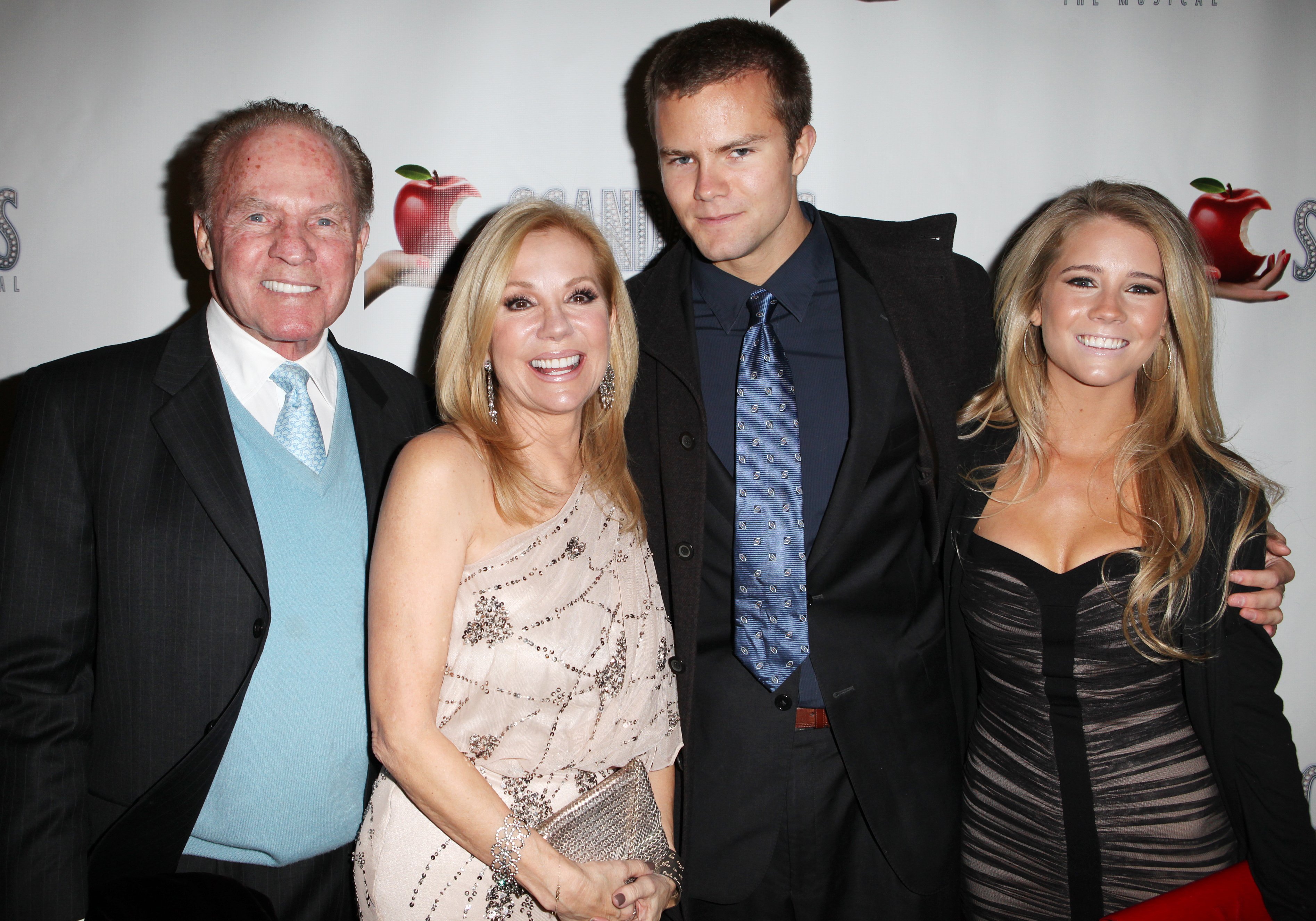 Frank, Kathie Lee, Cody, and Cassidy Erin Gifford at the Broadway Opening Night Performance After Party for "Scandalous The Musical" in New York City on November 15, 2012 | Source: Getty Images