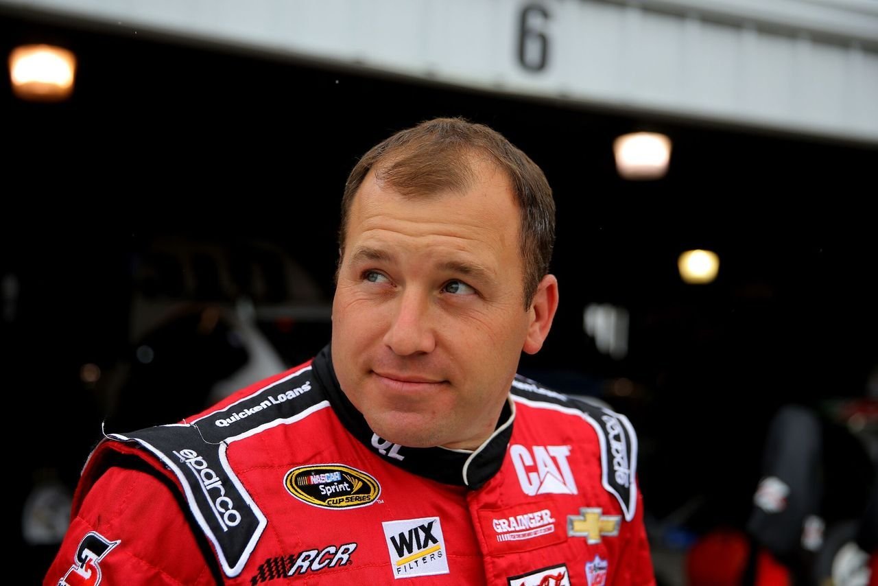 Ryan Newman, driver of the #31 Quicken Loans Chevrolet, looks on in the garage area during practice for the NASCAR Sprint Cup Series STP 500 at Martinsville Speedway on March 27, 2015 in Martinsville, Virginia | Photo: Getty Images