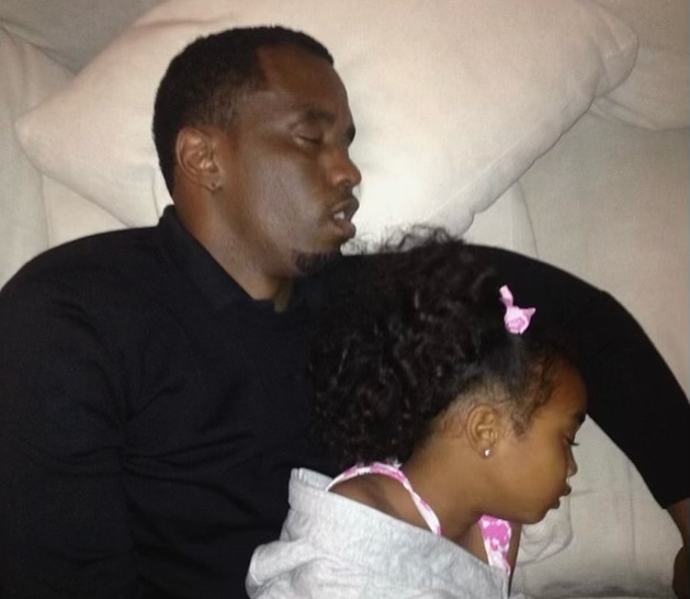 Diddy and Chance Combs pictured sleeping, dated July 2024 | Source: Instagram/diddy